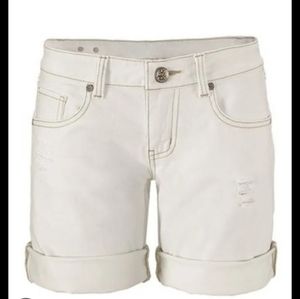 Cabi Vintage White Boyfriend Shorts size 2 #5127